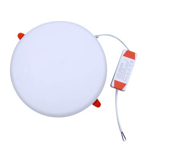 PANEL LED EMBUTIDO REDONDO LIBRE CALADO 18W