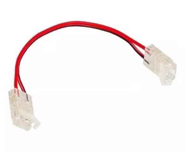 CONECTOR CINTA CON CABLE 2 PIN 12V 8MM