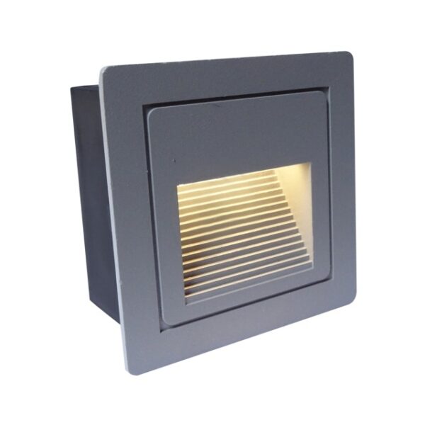 APLIQUE LED EMBUTIDO GRIS 3W