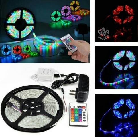 CINTA LED CON CONTROL 5M 60LEDS RGB