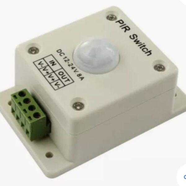 SENSOR MOVIMIENTO DC  12V-24V 8A  PARA CINTA LED