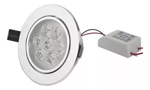 PANEL  LED 7W METALICO EMBUTIDO 6500K 3000K