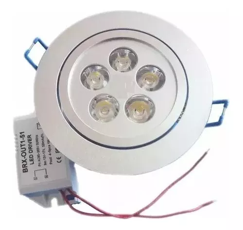PANEL  LED 5W METALICO EMBUTIDO 6500K 3000K